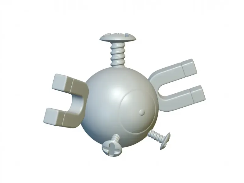Pokemon Magnemite #81 - Pronto per la stampa 3D!