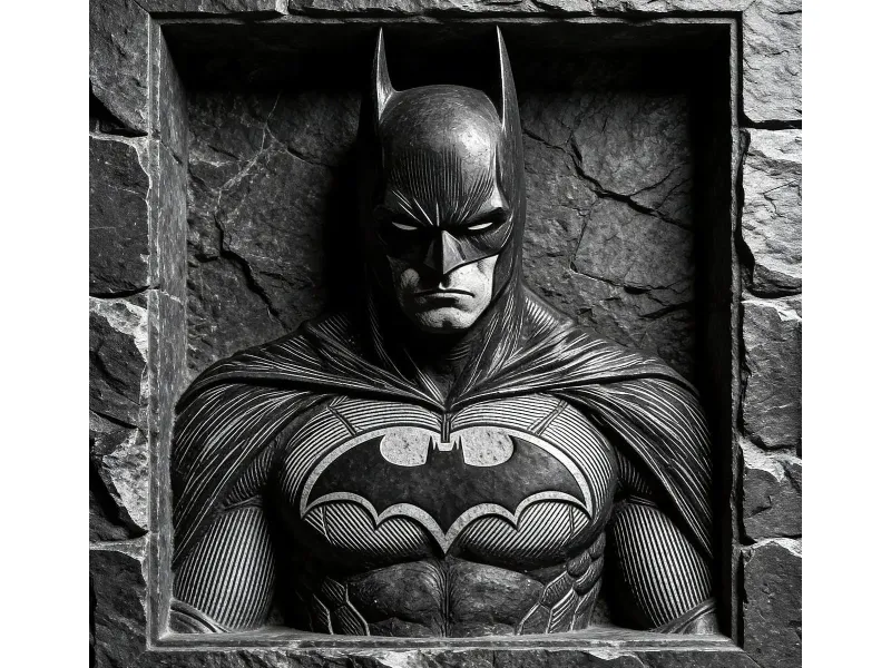 Batman in stone