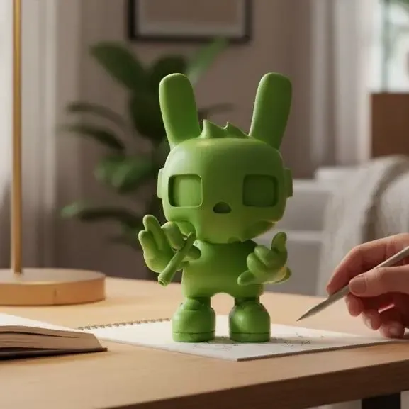 Masked bunny green