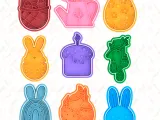 Easter elements cookie cutter set of 9-0
