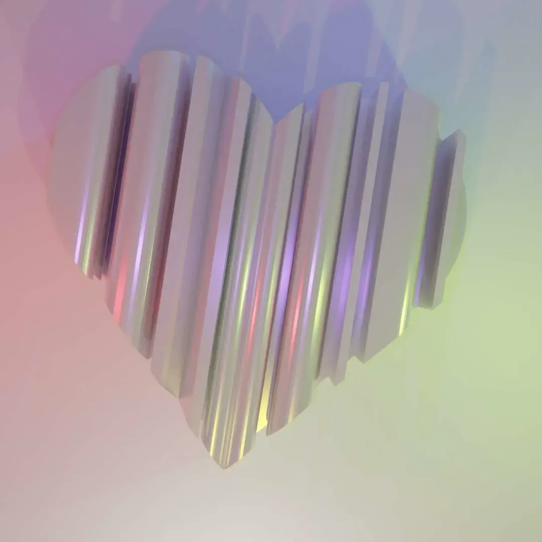 3D WORD SHAPE OF HEARTS (BOY & GIRL)