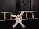 "Biplano Clásico Impreso en 3D"-3