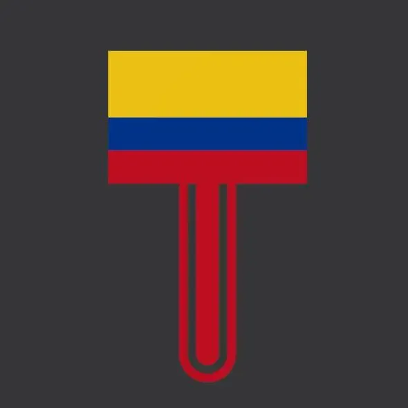 CO - Colombia Flag bookmark