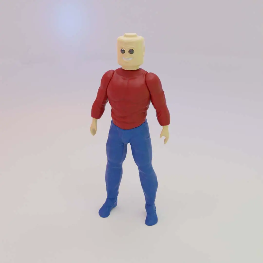 Creepy Real Lego Man