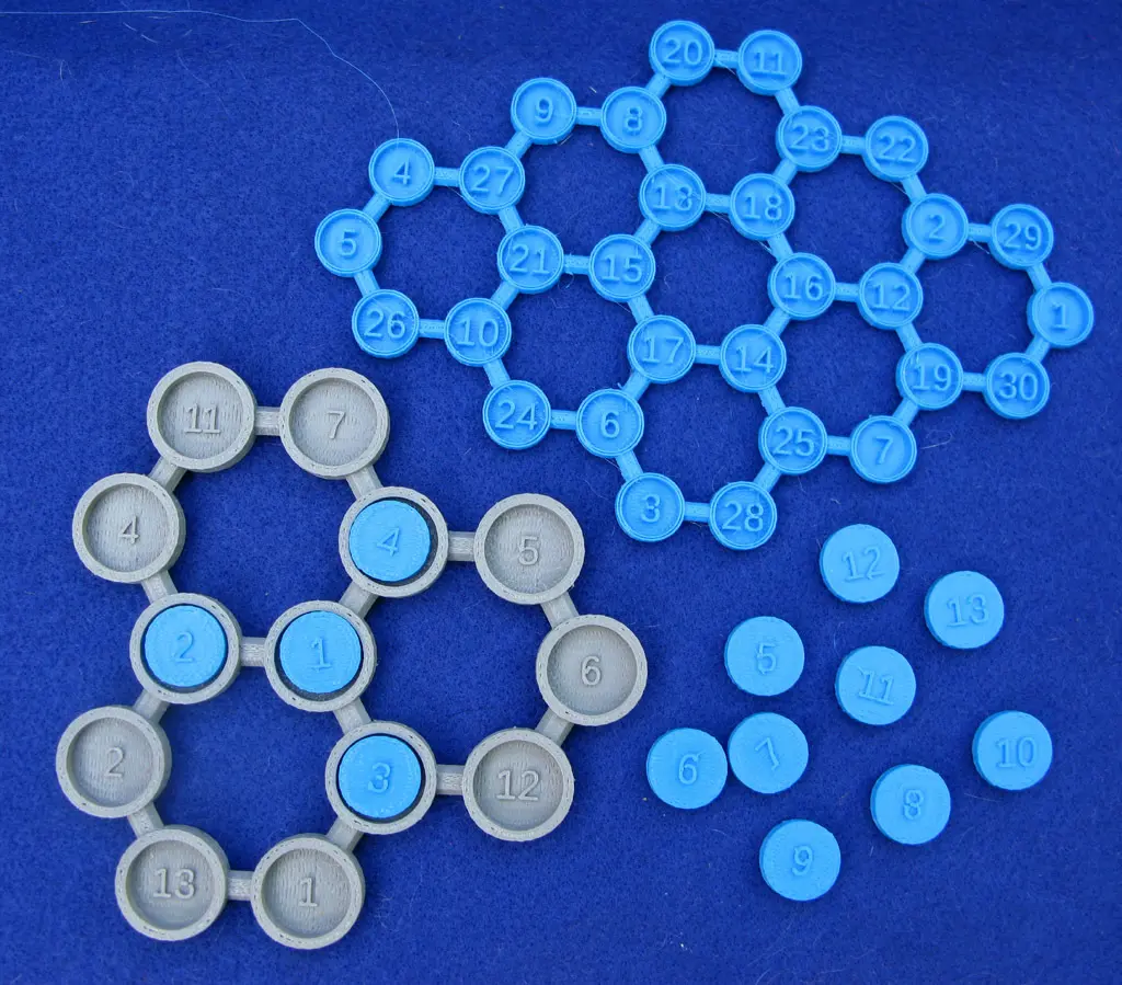 Simple Puzzle of Three Hexagons 