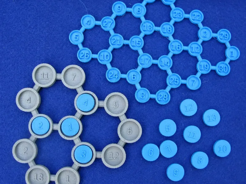 Simple Puzzle of Three Hexagons