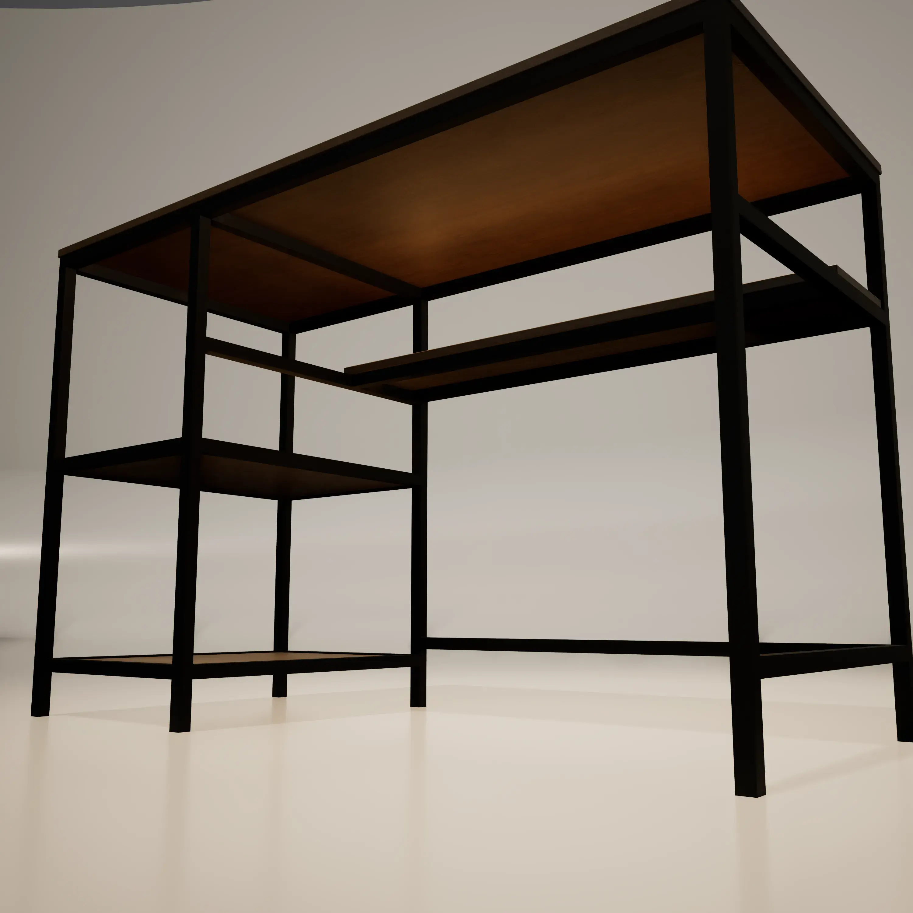Bureau avec rangement et casier, miniature (1:12, 1:16, 1:1)
