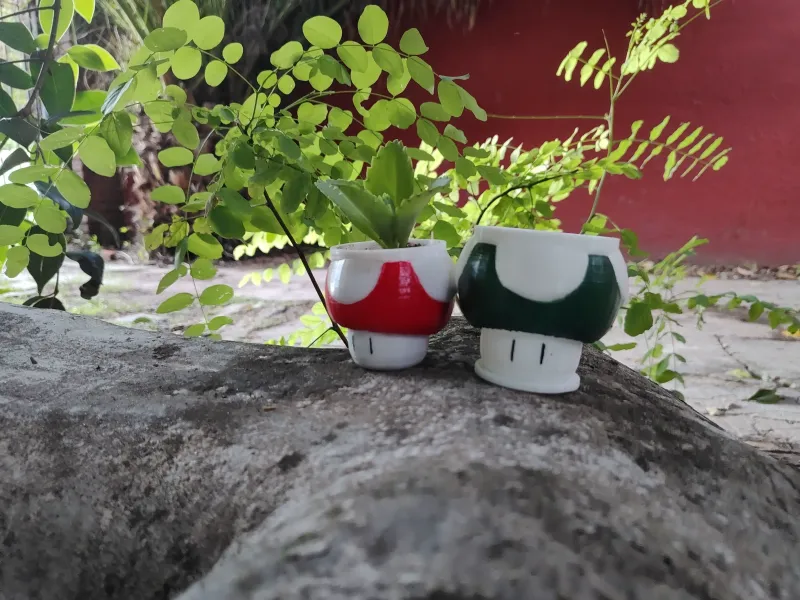 1 UP mario Planter/ Pot / Macetta 1UP Mario