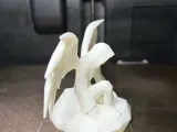 Dark Angel Guardian – Low Poly Fantasy Statue 3D-4