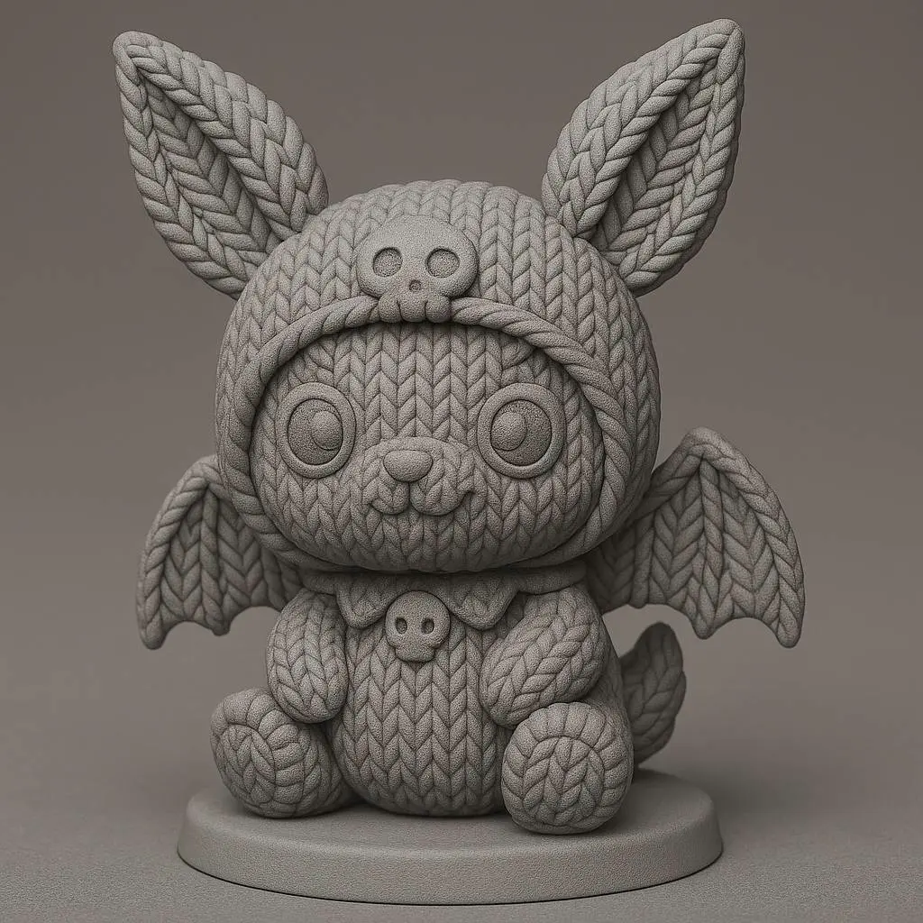 Halloween : Dark Knitted Kuromi Bunny