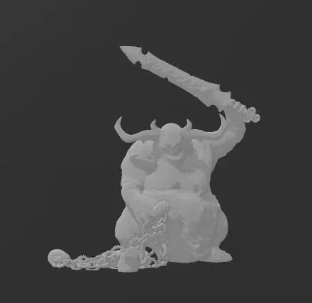 Gran Inmundicia - demonio nurgle - pose clásica - escala a 