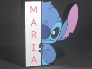 Lightbox stitch with nome Maria