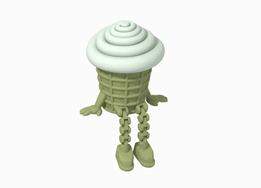 🍦 Ice Cream Guy – Funny STL Figure for 3D Printing 🍦🤣