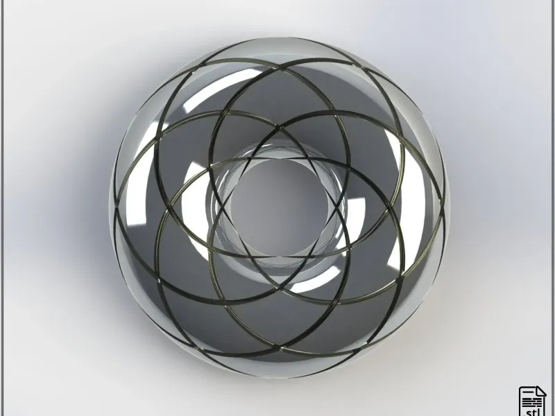 Rodin Coil Torus STL 140mm x 50mm Diameter Coil | 2x6 TORUS