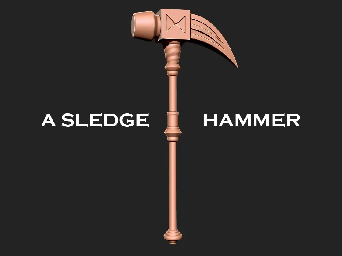 Diane - A Sledge Hammer 3D print model