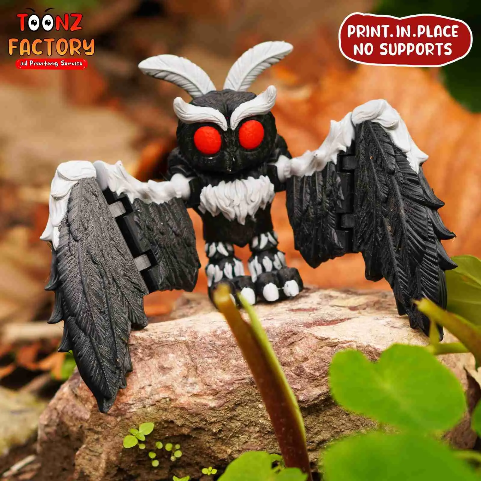 PRINT-IN-PLACE FLEXI MOTHMAN ARTICULATED
