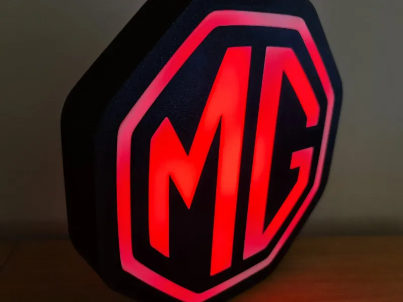 Easy print MG Cars LED Lightbox Desk Wall Mounted ZS MG4 EV