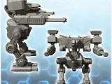 Fumenar combat robot (3) - miniatures warhammer mini RPG sce-1
