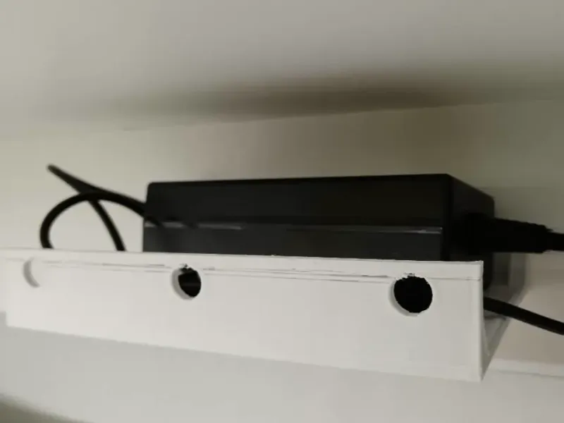 Shelf under table