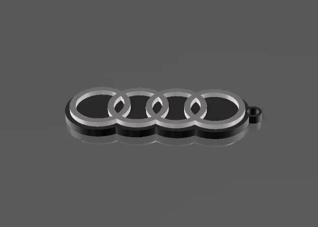 Audi logo sleutelhanger
