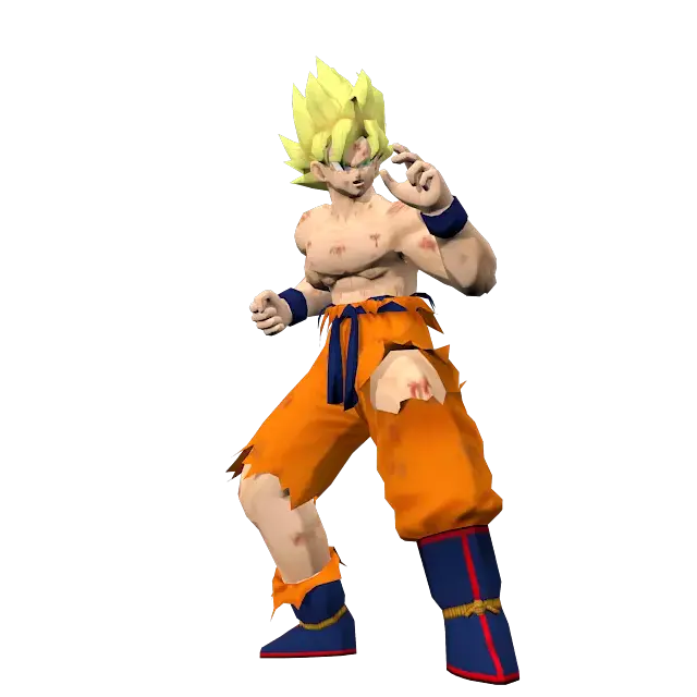 Goku Battle Damage Super Saiyan