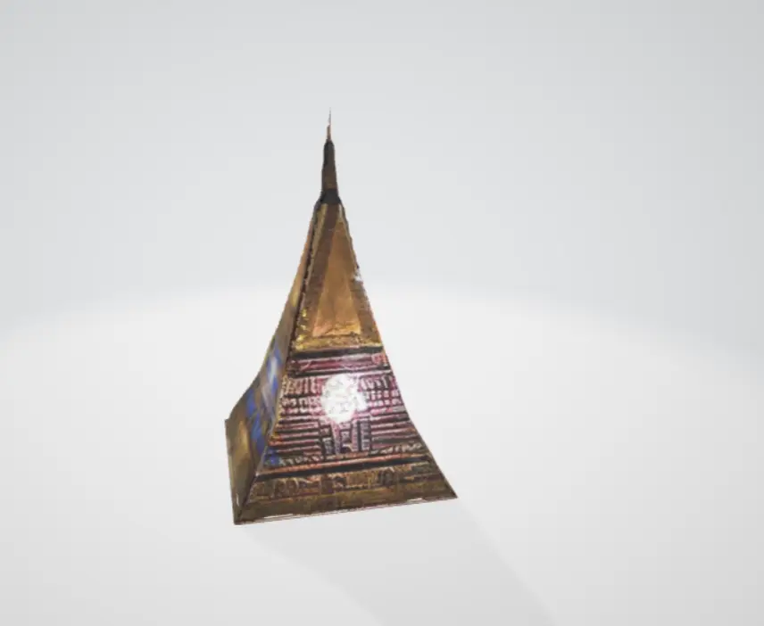 Lampada a forma di Egitto