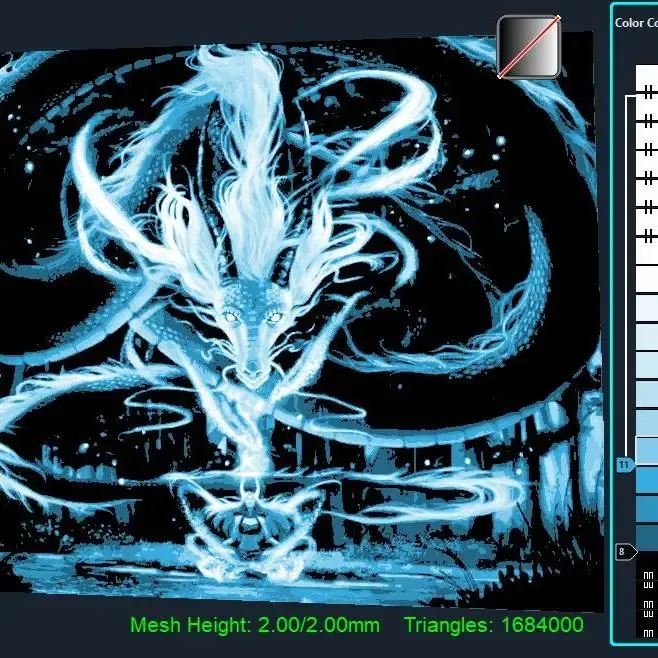 Blue magic dragon