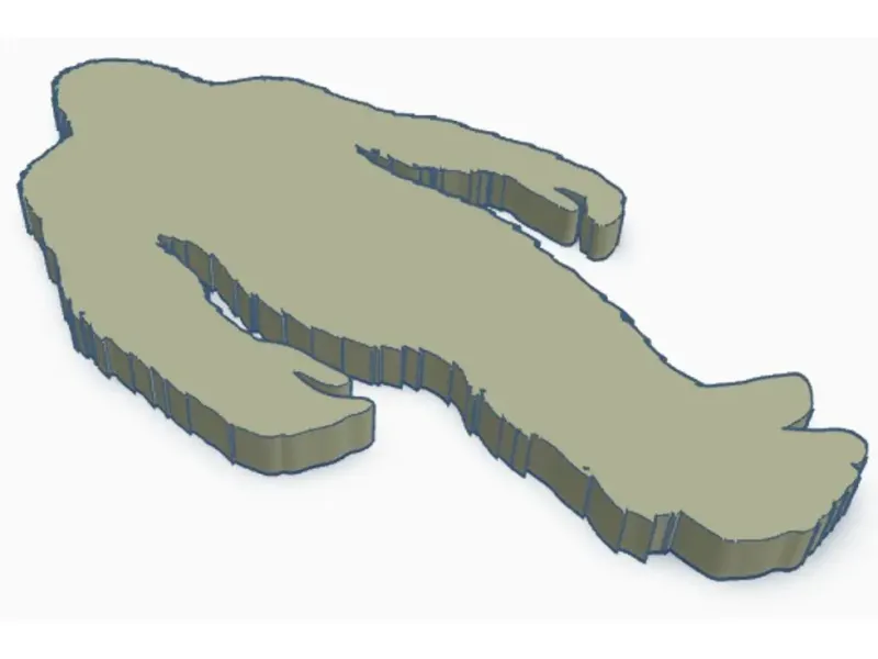 Bigfoot Silhouette V2 STL File (Digital Download)