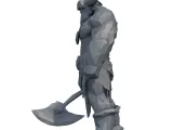 Minotaur Warrior Low Poly - 3D Model-3