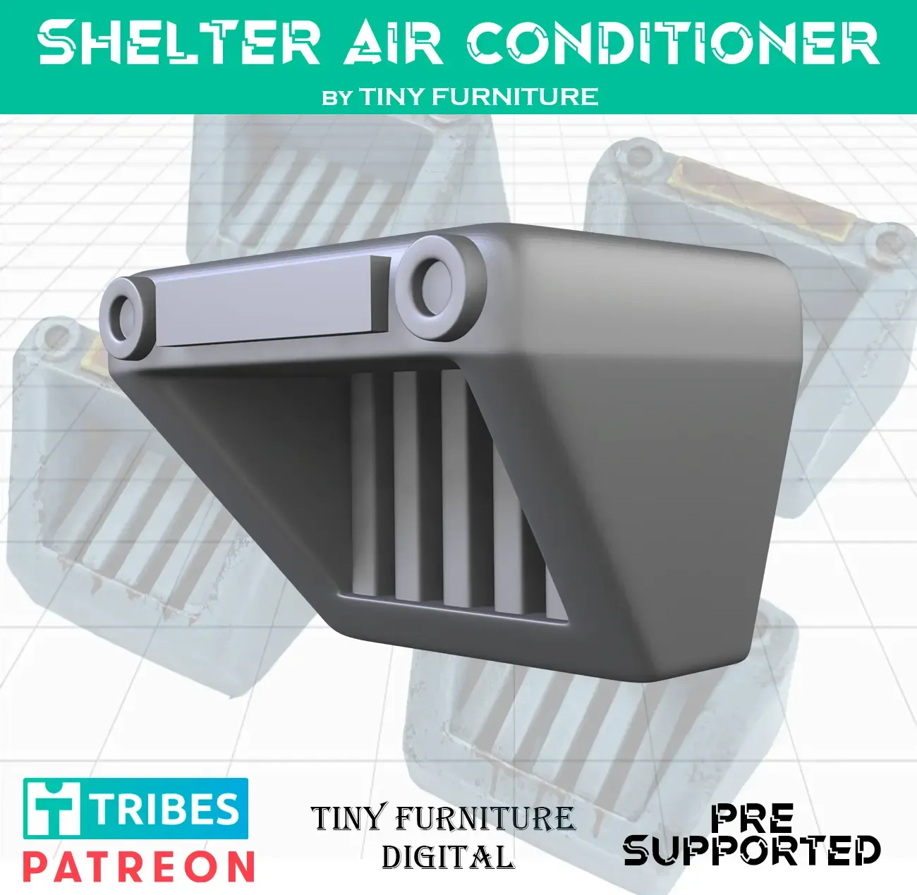 Nuclear shelter air conditioner