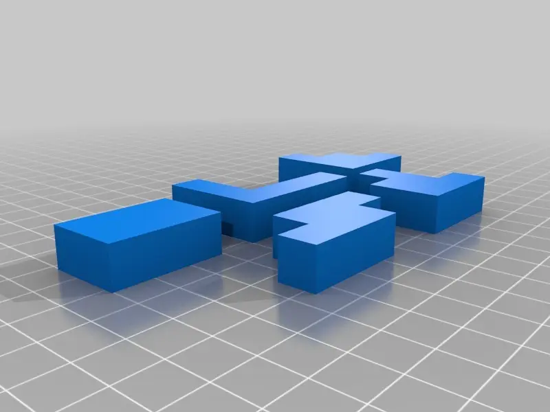  Six Hexomino 6x6 Tiling Puzzles  