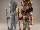 Fun Pharaoh Action Figure STL for 3D Printing-2