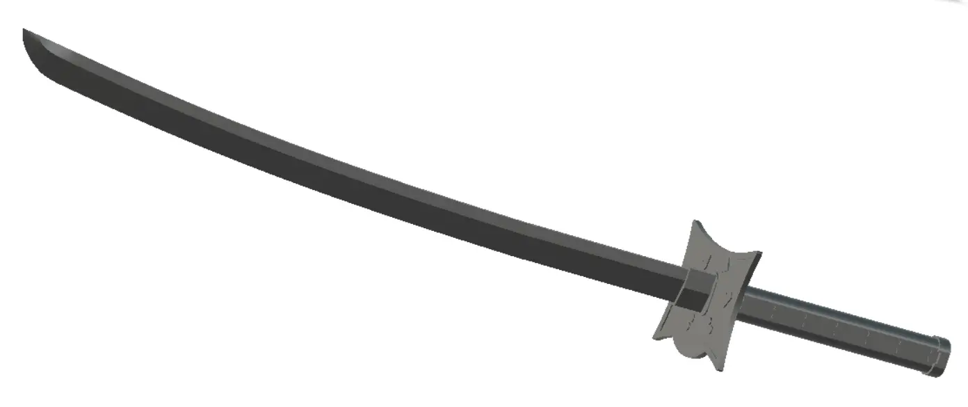 Stripes Katana Sword