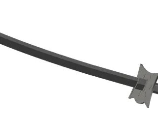 Stripes Katana Sword