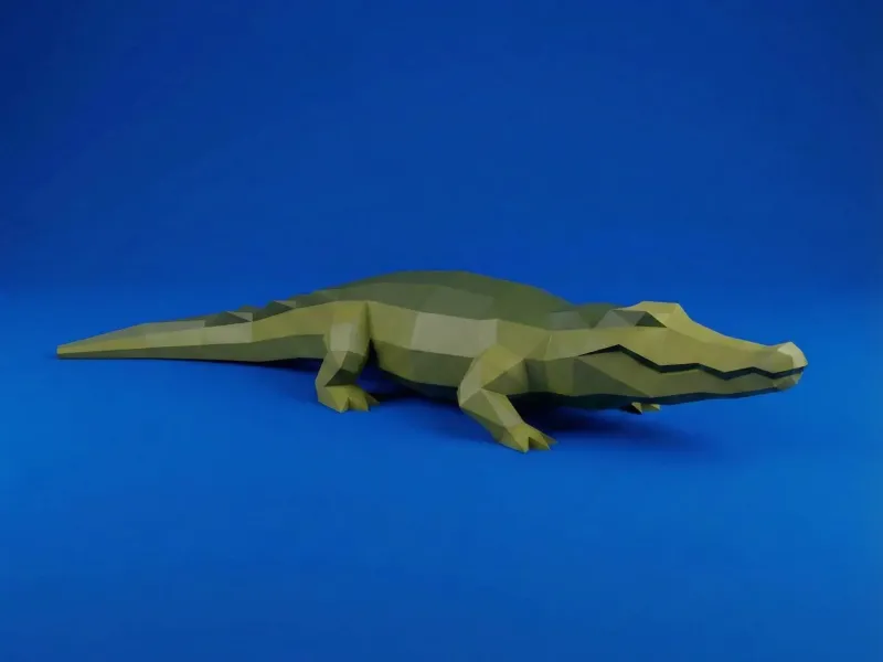 #21 | alligator lowpoly
