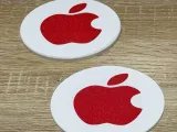 Apple coasters in two colors-0