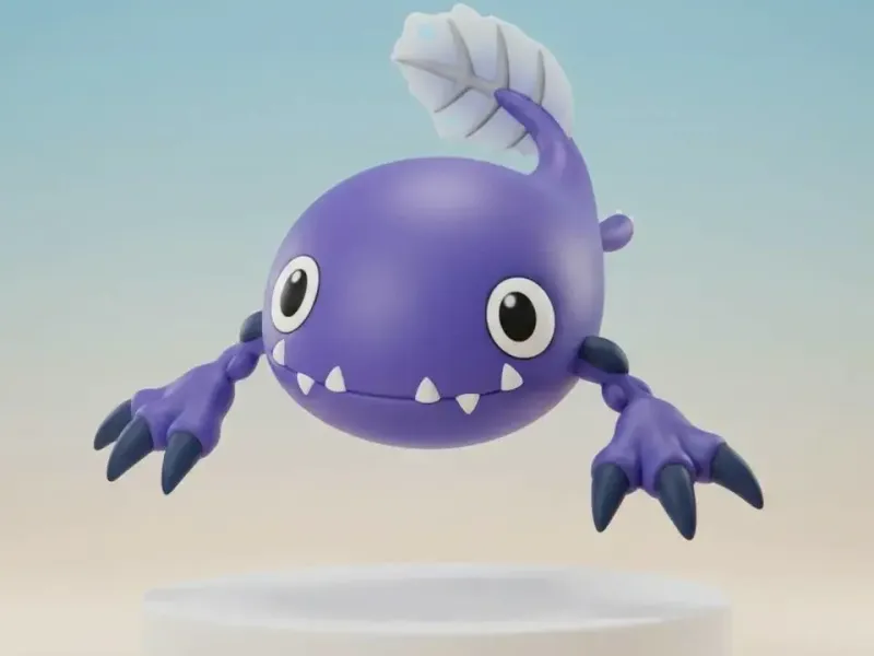 Otamamon Digimon Creature Model