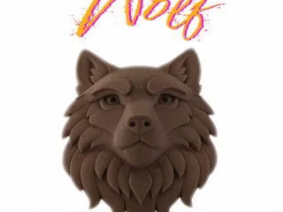 Wolf Head - Wall Sculpture