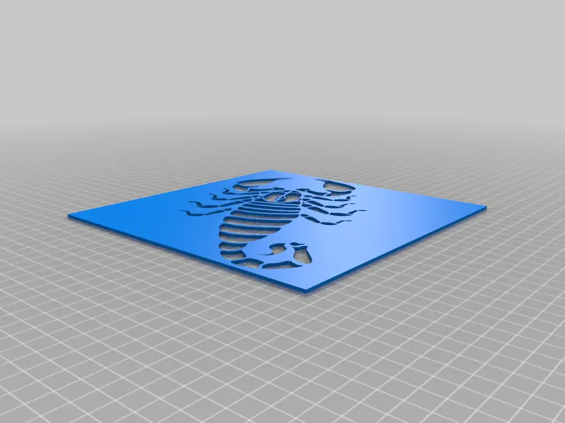 Scorpion stencil 8