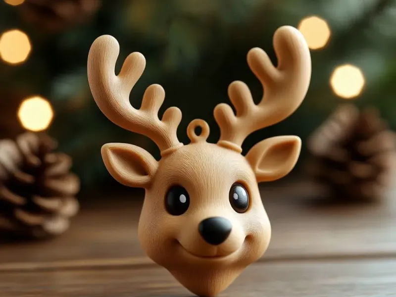 Reindeer Head Ornament & Keychain