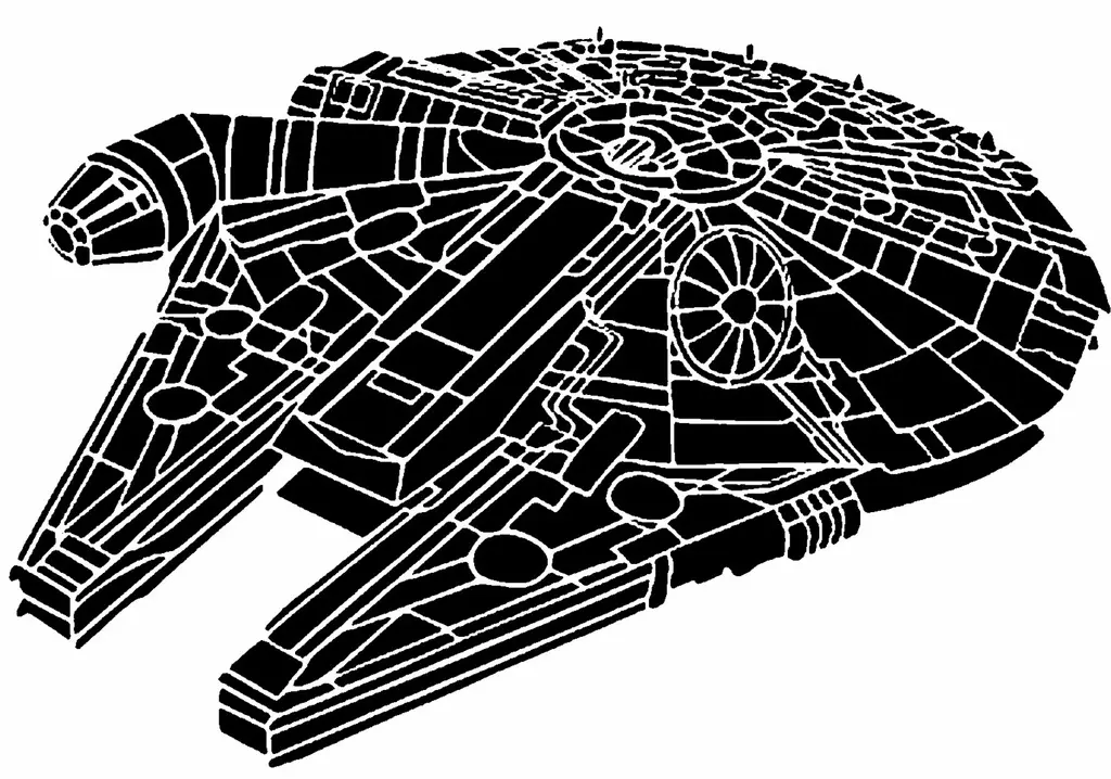 Millennium Falcon Stencil