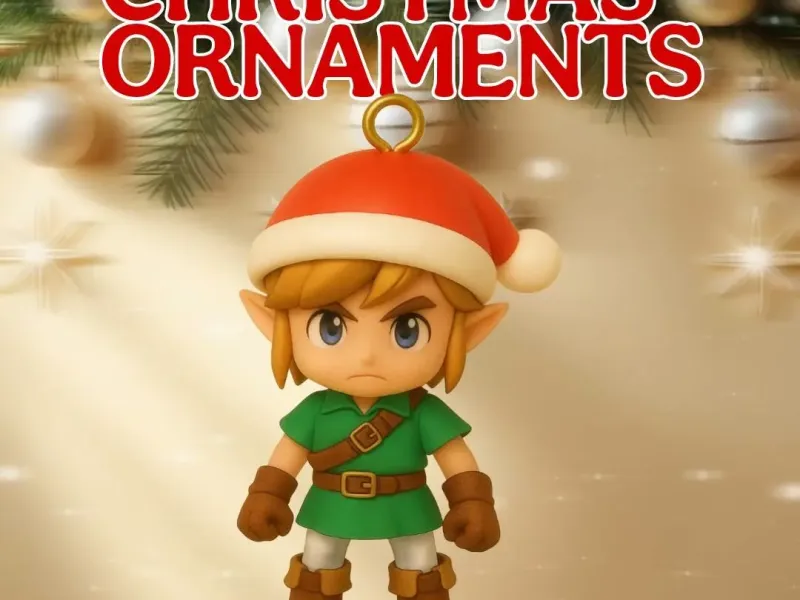 Link Zelda Christmas Ornament