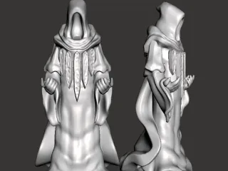 Guild Mage (with Sculptris dummy) (32mm scale)