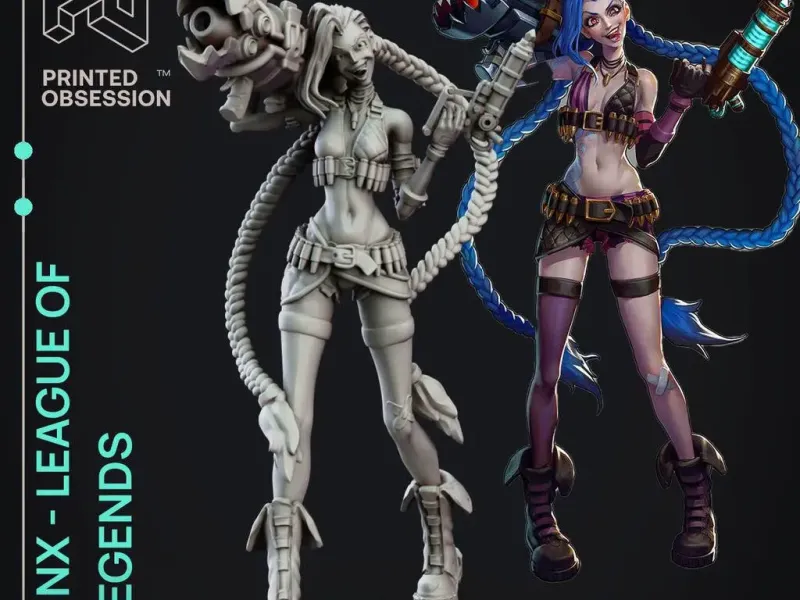 Jinx - League of Legends - 25cm Fanart Model