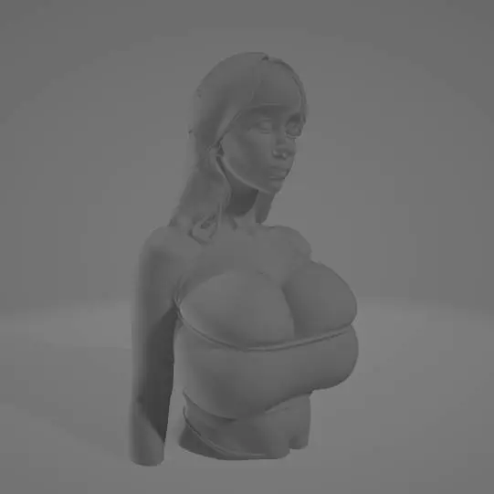 Huge Breast Sexy Busty Woman Statue Decoration