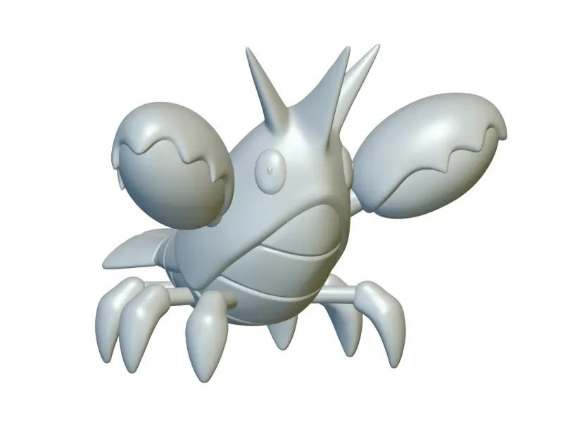 Pokemon Corphish #341 - Prêt pour l'impression 3D !