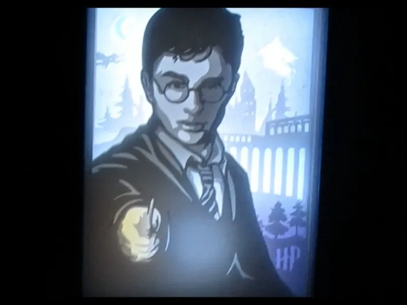 harry potter lightbox (shadow box)