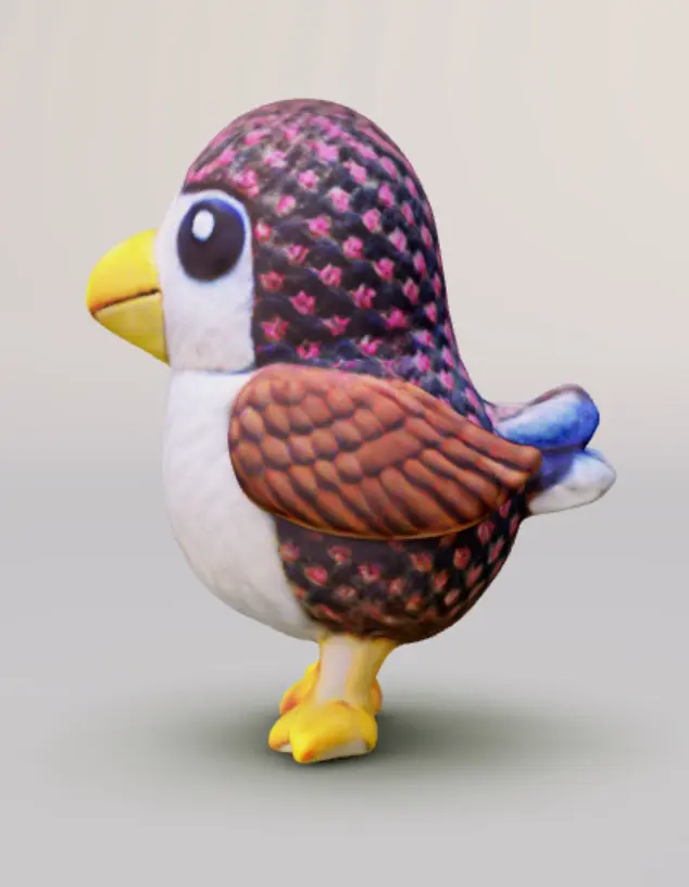 Cute Standing Bird (Luma AI-Generated)
