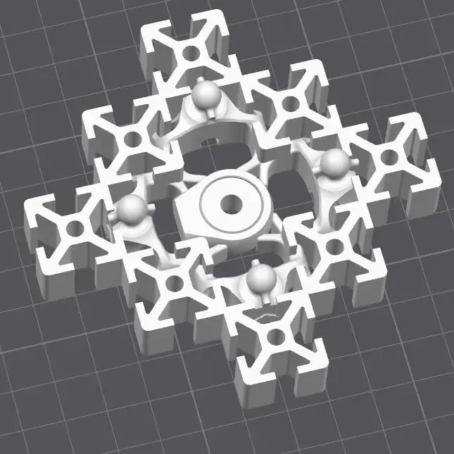 Konomi Quad Spine 2020 T-Slot Diamond center bearing