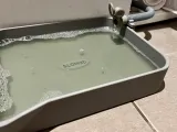 Laundry Washing Machine Drain Pan Tray with handy Hose Clip-6